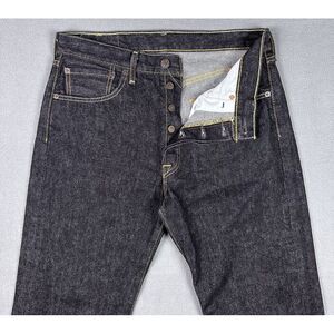 Levis 501 Jeans Mens 31x32 Dark Indigo/Black